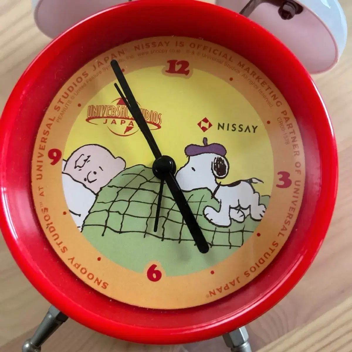 USJ XNissay コラボレーションビンテージスヌーピー目覚まし時計